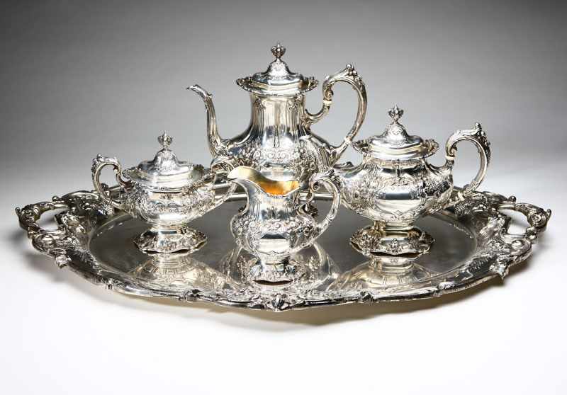 Appraisal: A Reed Barton 'Francis I' sterling silver five piece coffee