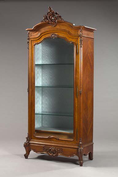 Appraisal: French Walnut Single-Door Armoire fourth quarter th century in the