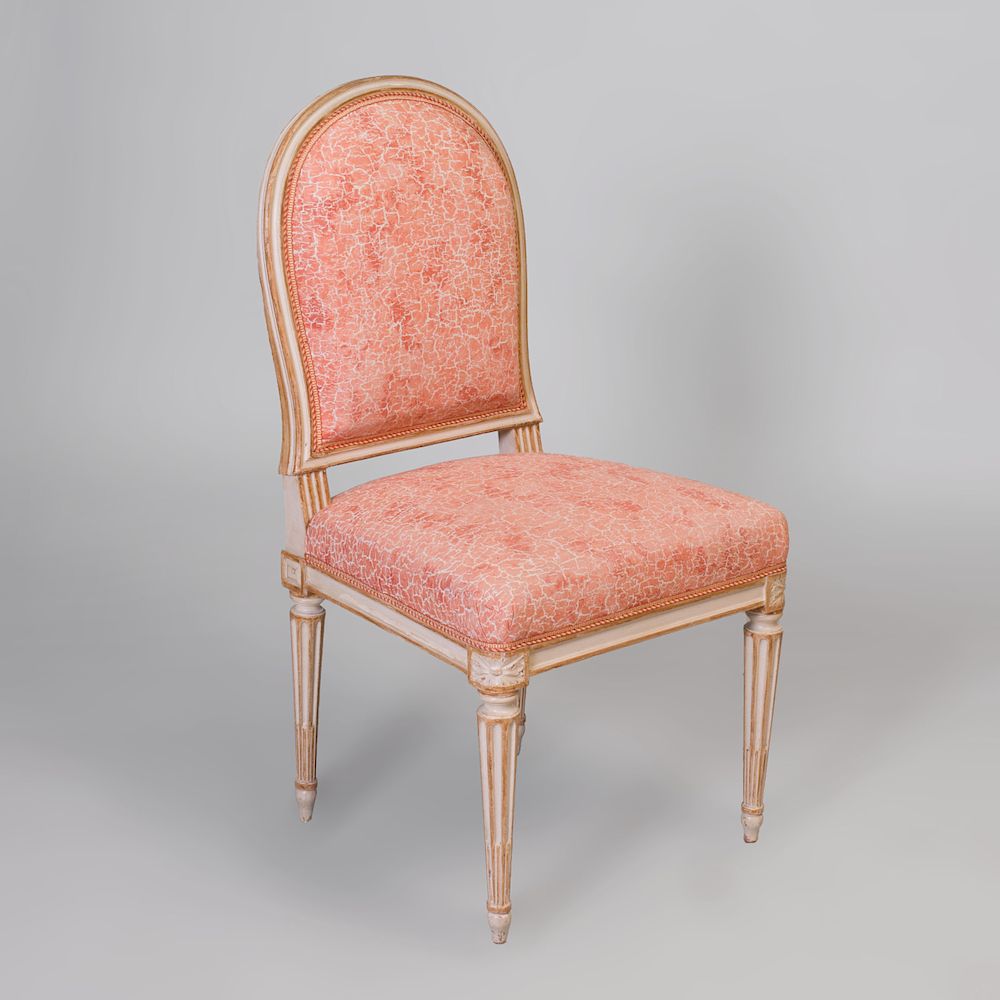 Appraisal: Louis XVI Style Painted Side Chair x x in From