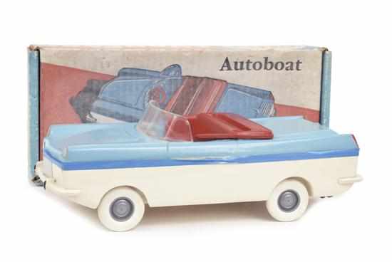 Appraisal: CIJ EUROPARC AUTOBOAT French plastic battery operated rare two tone