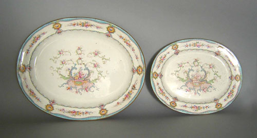 Appraisal: Two Cauldon ironstone platters l w and l w