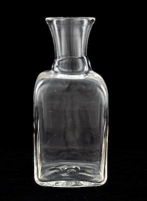 Appraisal: A Simon Pearce Glass Carafe The simple blown glass carafe