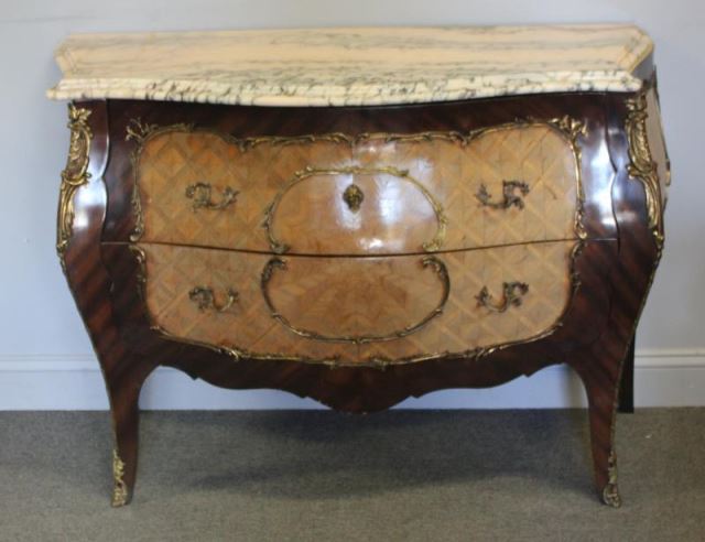 Appraisal: Louis XV Style Marble Top Commode From a Bronxville NY