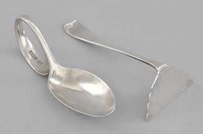 Appraisal: A Sterling Silver Baby Utensil Set Sterling silver spoon with