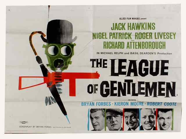 Appraisal: THE LEAGUE OF GENTLEMEN Rank crime starring Jack Hawkins British