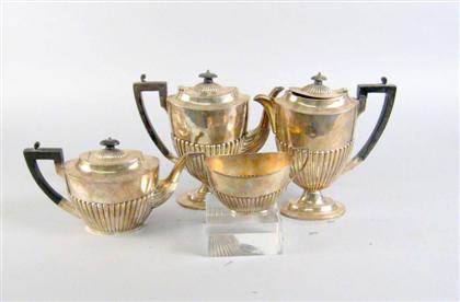 Appraisal: George V sterling silver four piece tea coffee service george