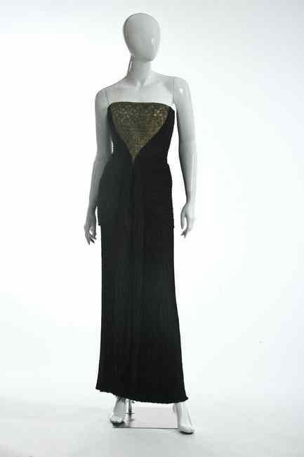 Appraisal: MARY MCFADDEN COUTURE FORTUNY EVENING GOWN s Strapless floor length