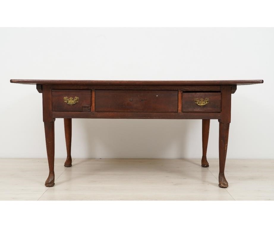 Appraisal: Pennsylvania walnut tavern table circa h x w x d