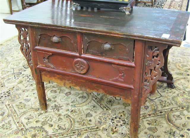 Appraisal: MING STYLE ALTAR CHEST Chinese th century elements having a