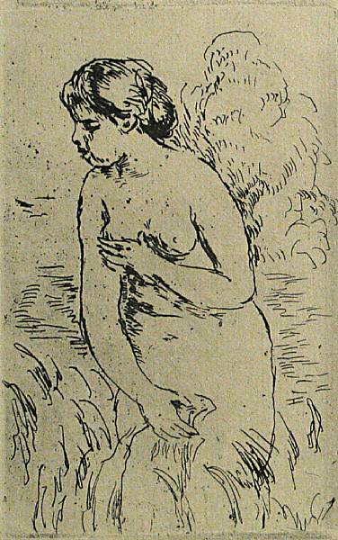 Appraisal: Pierre-Auguste Renoir French - Baigneuse debout mi-jambes D S c