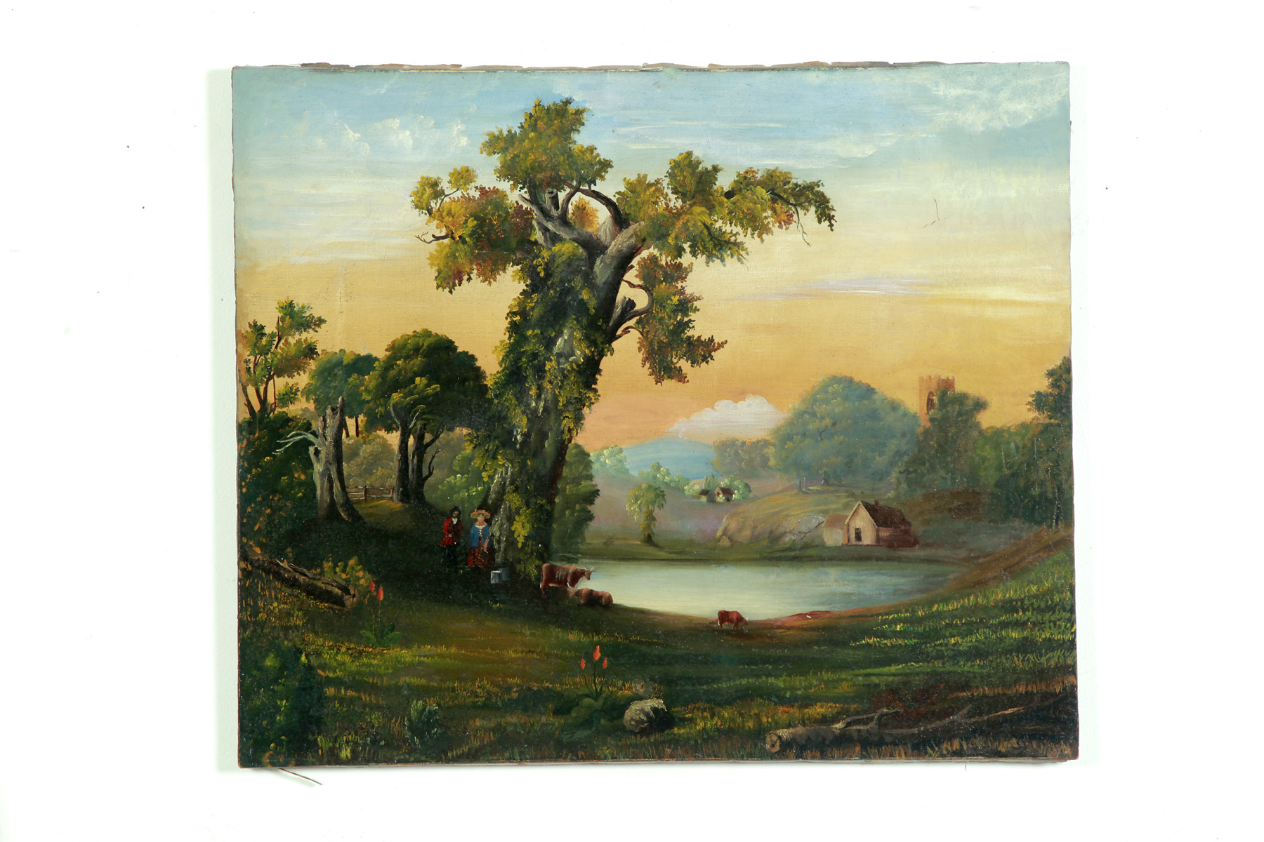 Appraisal: LANDSCAPE PAINTING AMERICAN SCHOOL LATE TH CENTURY Oil on canvas