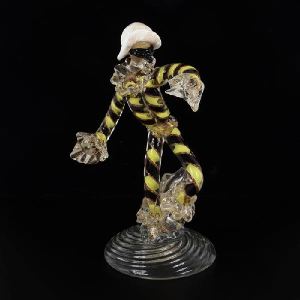 Appraisal: SEGUSO VETRI D'ARTE MURANO ITALIAN ART GLASS HARLEQUIN FIGURE WITH