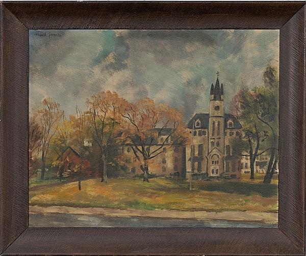 Appraisal: RARE IMAGE OF LANE SEMINARY BY EDWARD FERN AMERICAN CINCINNATI