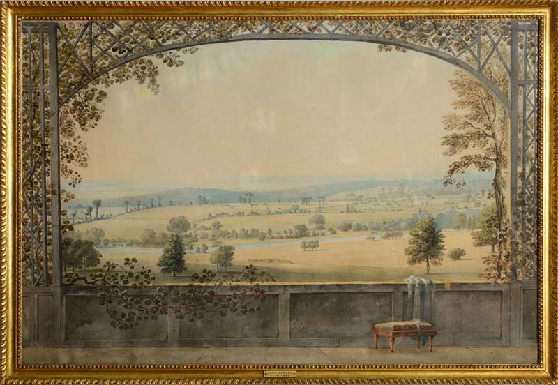 Appraisal: ATTRIBUTED TO JOHN VARLEY II - AN EXTENSIVE LANDSCAPE VIEWED