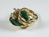 Appraisal: LADY'S RING - K yellow gold mount set with two