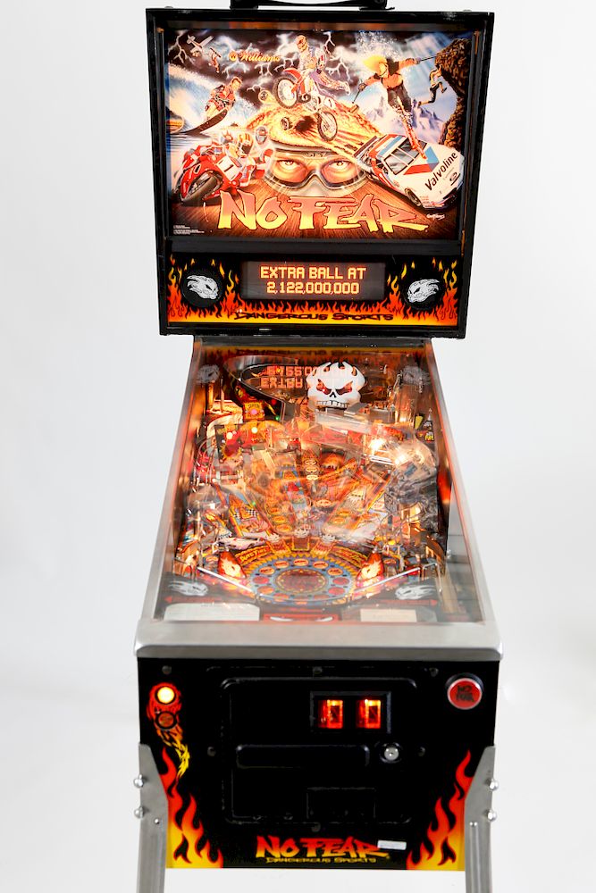 Appraisal: No Fear Pinball Machine by The Williams Electronic Games Inc