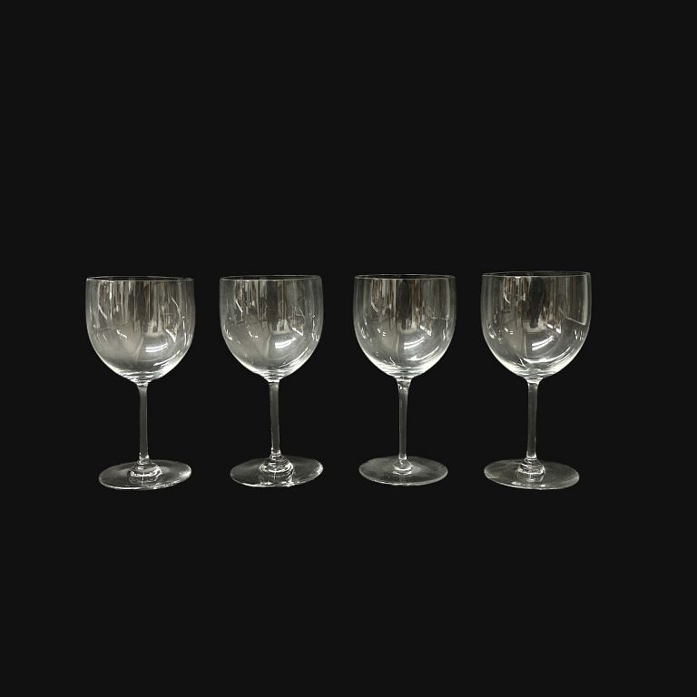 Appraisal: Baccarat Wine Glasses Baccarat WIne Glasses Signed Measures inches high