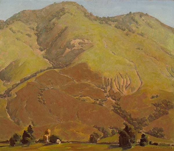 Appraisal: Ralph William Holmes American - Sunlit Hillside signed 'Ralph Holmes'