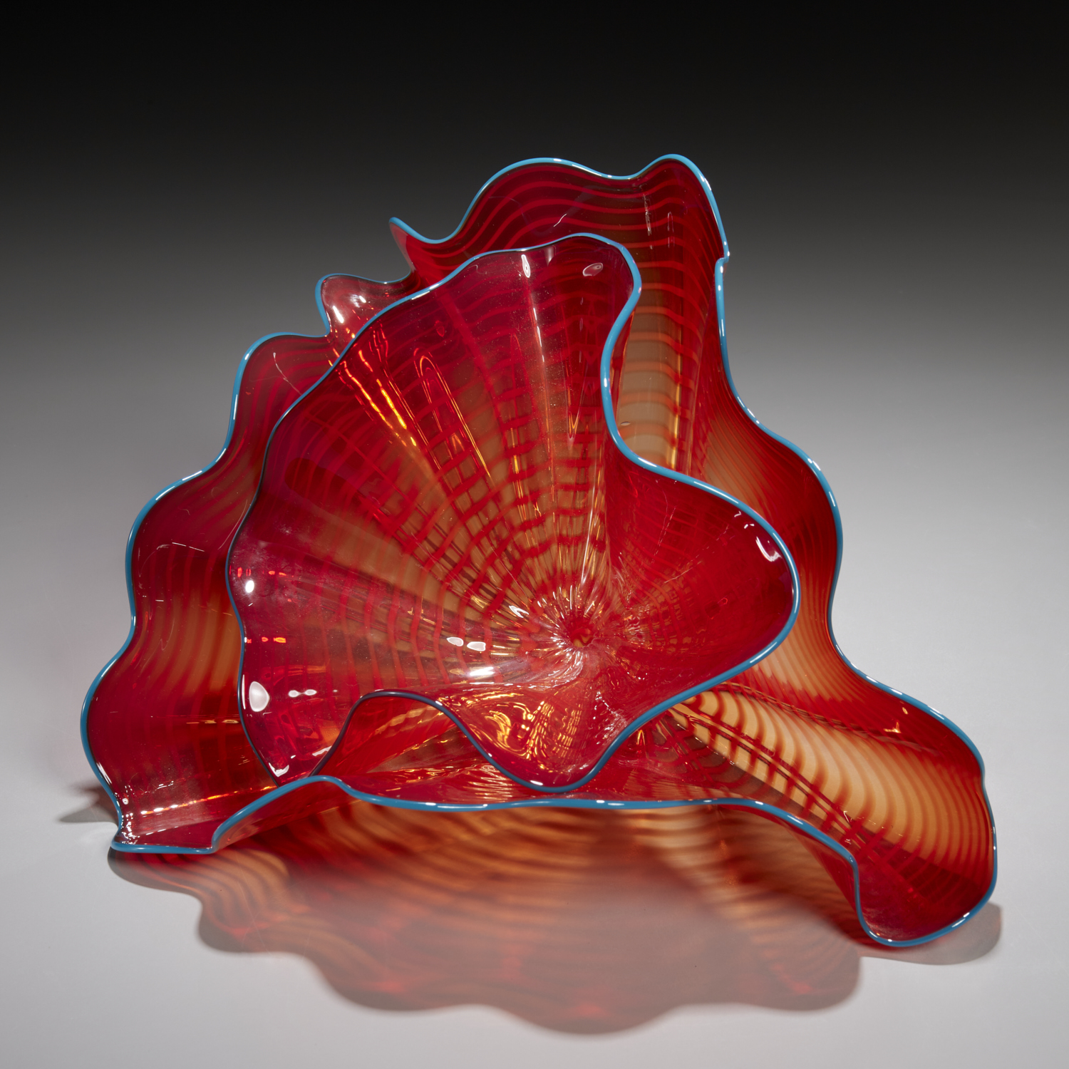 Appraisal: DALE CHIHULY -PIECE PERSIAN SET Dale Chihuly American b free-form