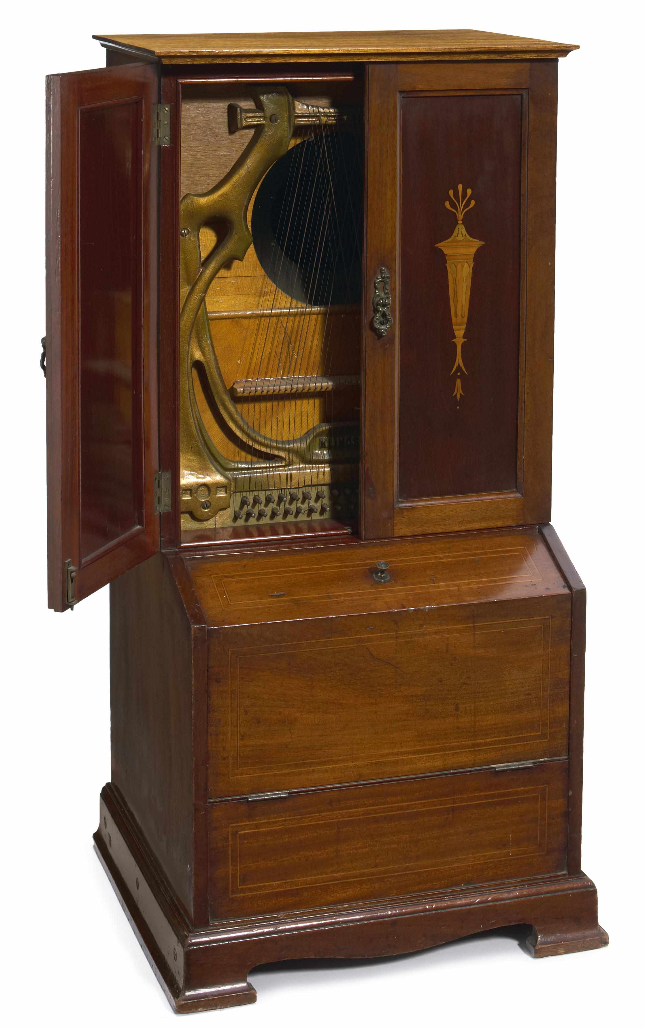 Appraisal: A Klingsor phonograph in a mahogany inlaid Edwardian style case