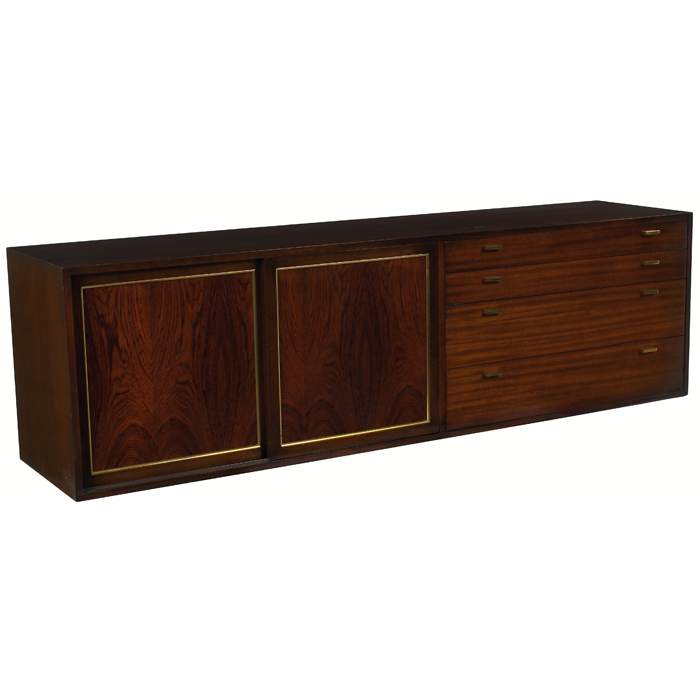 Appraisal: Harvey Probber wall cabinet