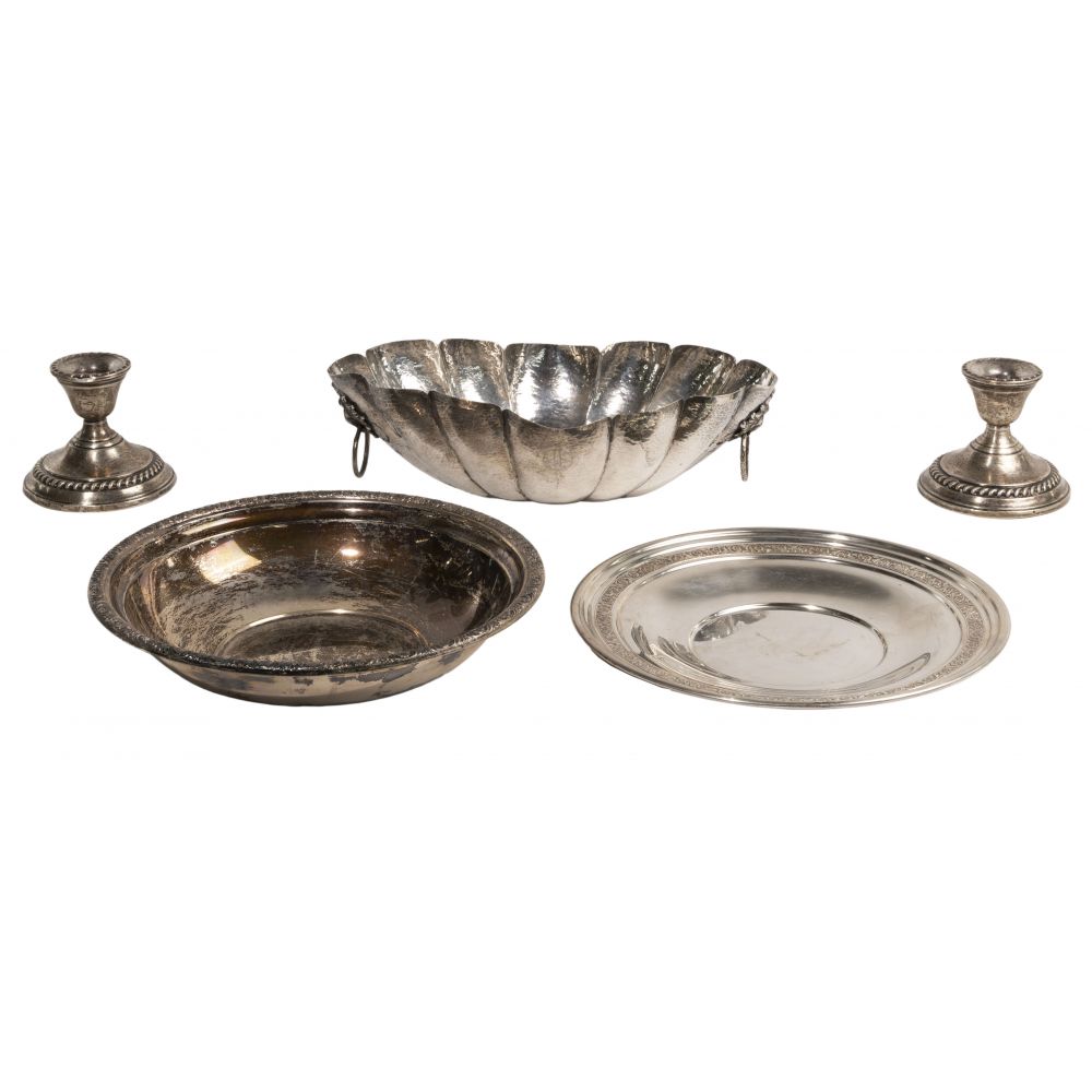 Appraisal: STERLING SILVER AND COIN SILVER HOLLOWWARE ASSORTMENT items including International