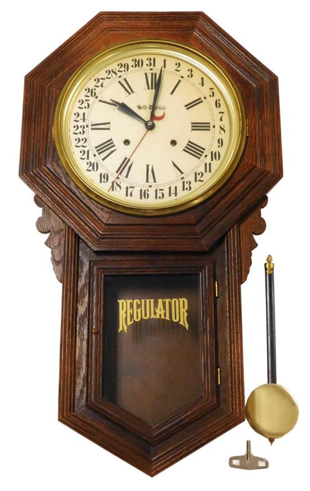 Appraisal: CLOCK Talley Industries late model Seth Thomas regulator wall clock