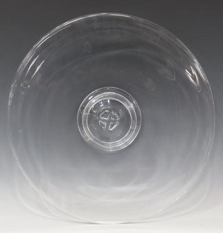 Appraisal: Large Revere art glass platter Simon Pearce st c rising