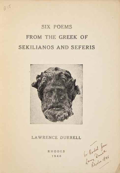 Appraisal: Durrell Lawrence Six Poems from the Greek of Sekilianos and