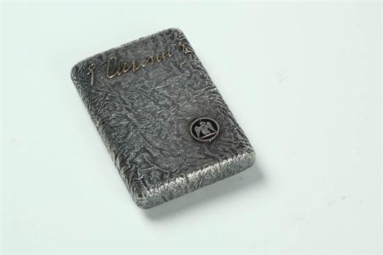 Appraisal: TWO JEWELED BOXES AND A SILVER WALLET Includes a late