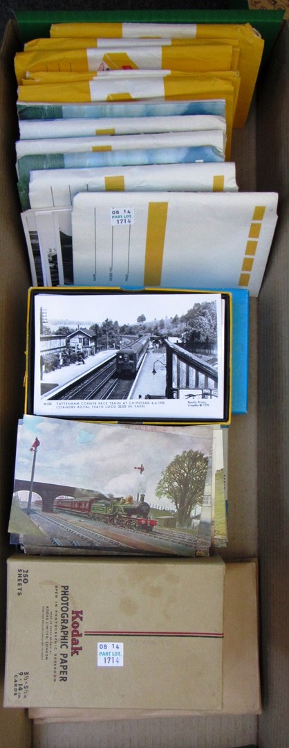 Appraisal: Railway interest a large quantity of black and white photographs