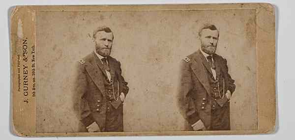 Appraisal: Civil War Stereoview General Grant Stereoview by J Gurney Son