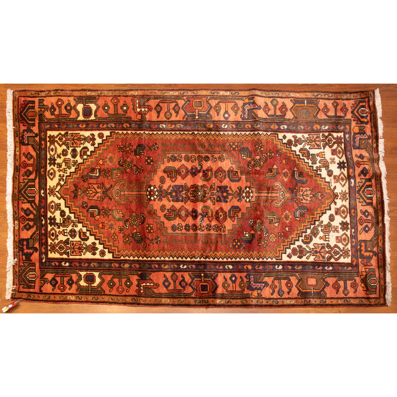 Appraisal: HAMADAN RUG PERSIA X Third quarter- th century hand-knotted wool