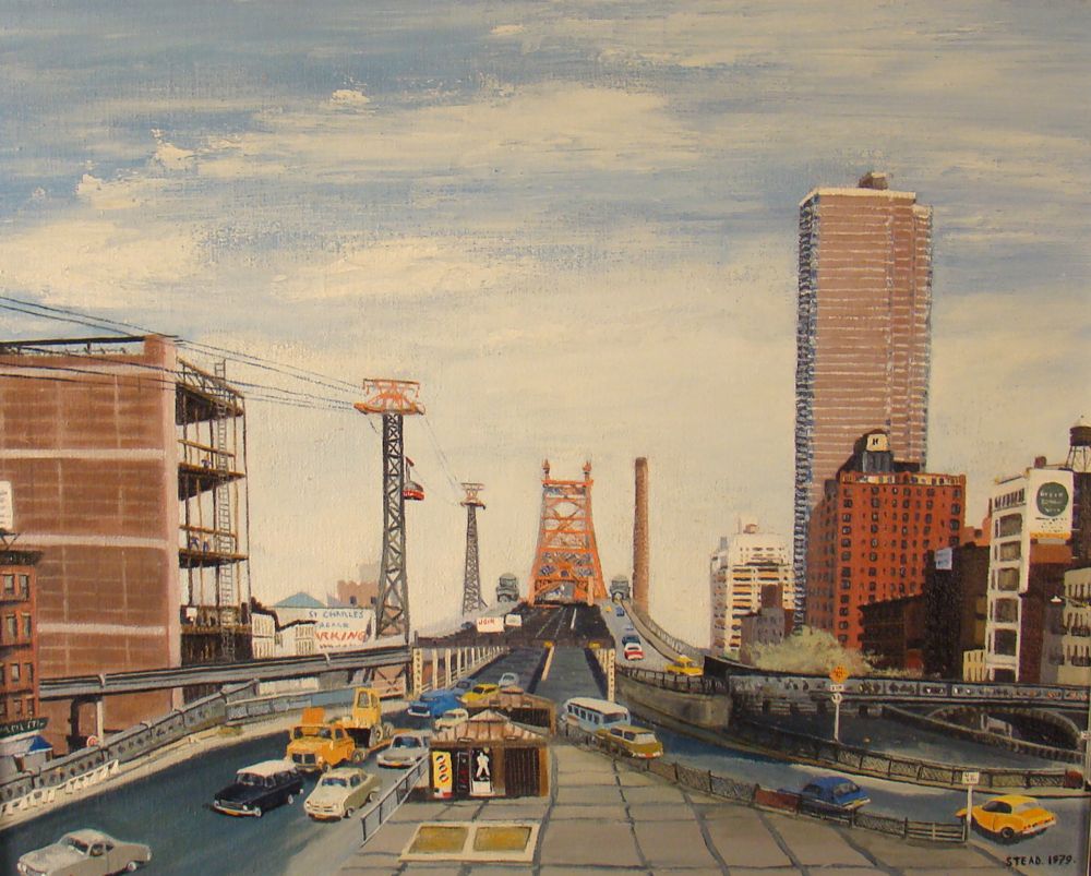 Appraisal: JUDITH STEADAmerican - th Street Bridge NY Signed lower right