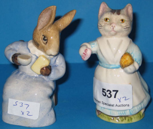 Appraisal: Beswick Beatrix Potter Figures Cottontail and tabitha Twitchett Both BP