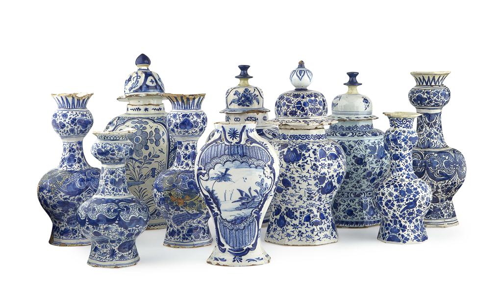 Appraisal: COLLECTION OF DUTCH BLUE AND WHITE DELFT WARES TH TH