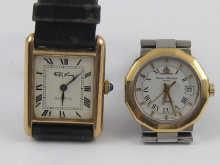 Appraisal: A carat gold tank shaped quartz wrist watch by Roy