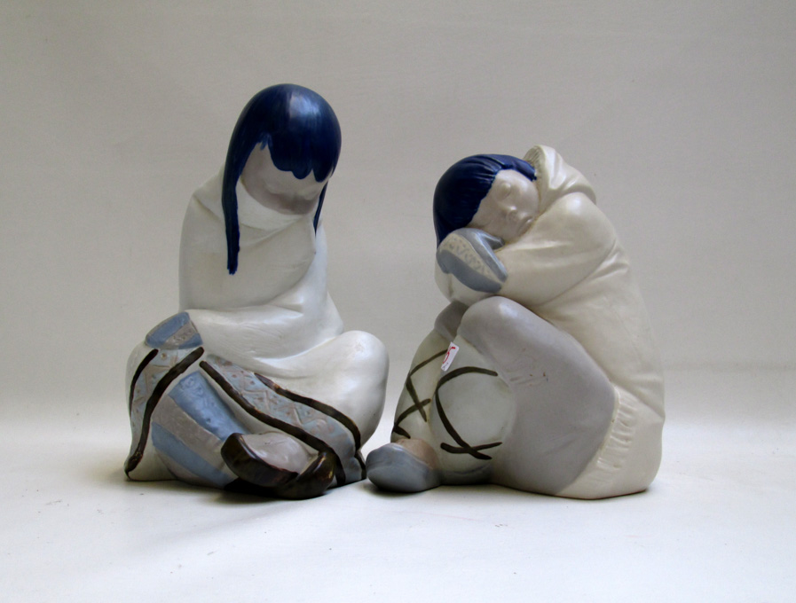 Appraisal: TWO LLADRO PORCELAIN SCULPTURES both by Juan Huerta issued and