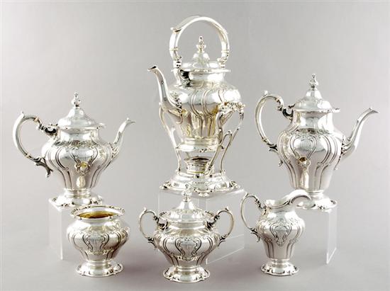 Appraisal: Gorham sterling tea and coffee service dated and Chantilly-Duchess pattern