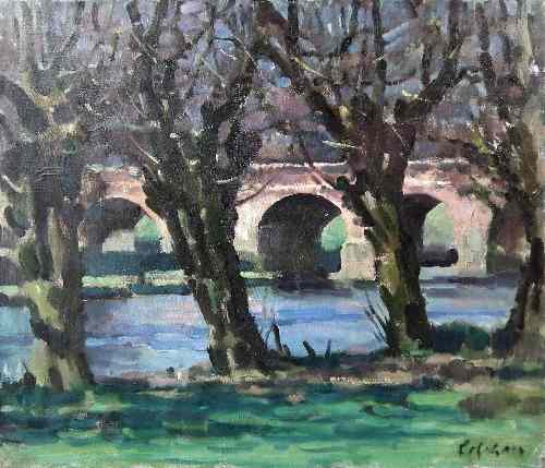 Appraisal: Colin Colahan - - Oil painting - ''A Bridge in