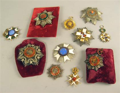 Appraisal: Collection of military and diplomatic medals Mostly Persian and South