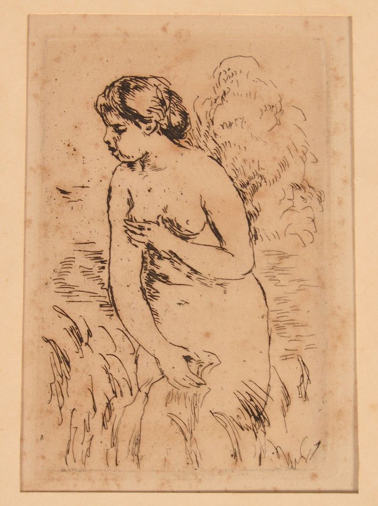 Appraisal: Renoir Etching 'Bagneuse de bout a Mi-Jambes' Pierre Auguste Renoir