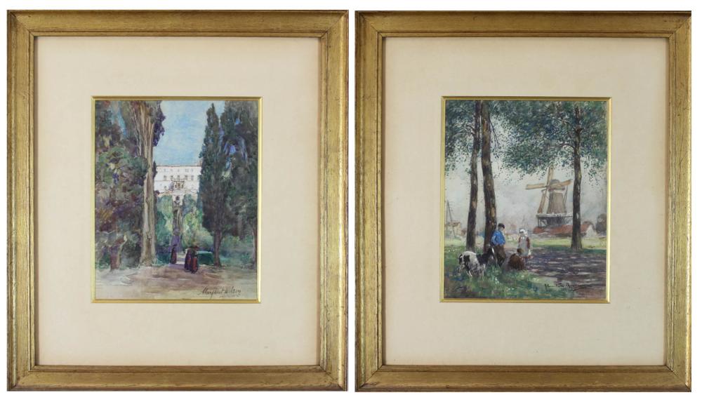 Appraisal: TWO WATERCOLORS ON PAPER J Hamilton MacKenzie Scotland - Dutch