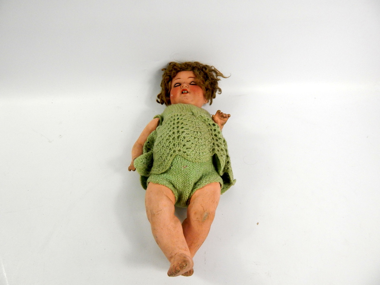 Appraisal: An early thC Armand Marseille bisque headed baby doll with