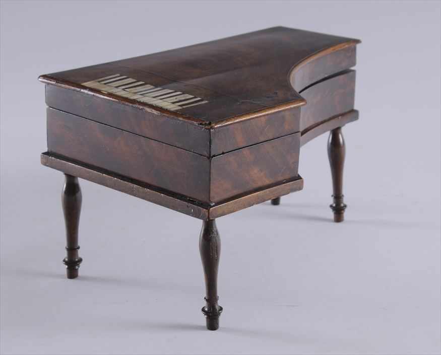 Appraisal: REGENCY IVORY AND EBONY INLAID MAHOGANY SEWING BOX IN THE