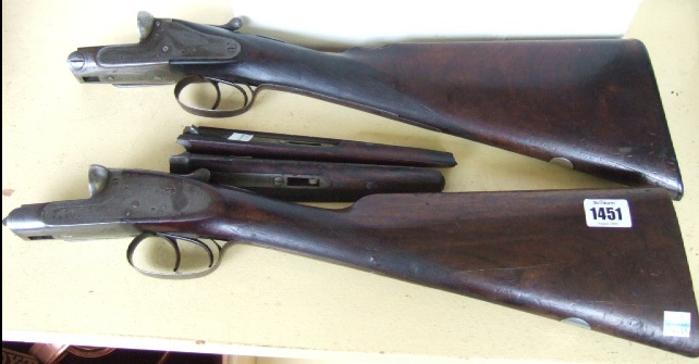 Appraisal: A shotgun stock by PRUDI and one other by T