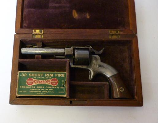 Appraisal: A CALIBRE SIX SHOT ALLEN WHEELOCK RIMFIRE REVOLVER c barrel