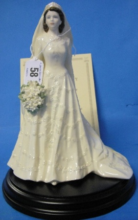 Appraisal: Coalport Figure The Queen Commemorating the Marriage in limited edition