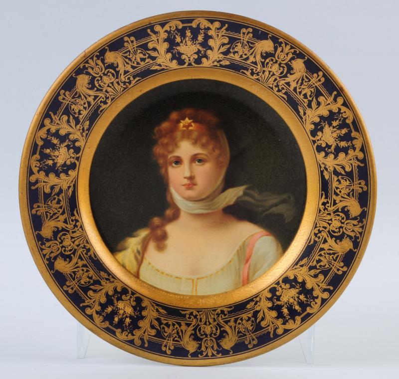 Appraisal: Vienna Art Plate From The Consolidated Ice co Uniform crazing