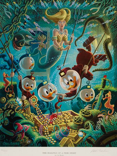 Appraisal: A Carl Barks Another Rainbow lithograph The Making of a